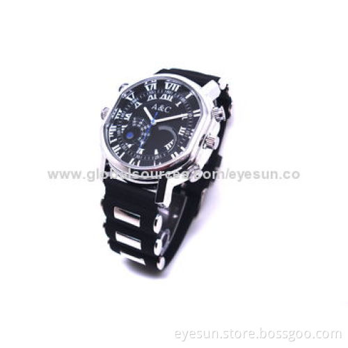Spy Gadget Watch Camera, H.264/30fps, 1,280 x 720P Mini USB/Supports Video/Voice Recorder/PhotoNew